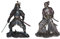 Deko Figuren Samurai Art H 21-23 cm japanische Krieger mit Samurai-Schwert Figuren Parastone