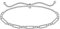 CHIC & ARTSY Knöchel Armband 925 Sterling Silber Büroklammer Link Fußkettchen Hypoallergene Strand Büroklammer Link Kette Fußkettchen für Frauen