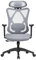 SONGMICS Bürostuhl, ergonomischer Schreibtischstuhl, Computerstuhl, Netzstuhl, verstellbare Lendenstütze und Kopfstütze, bis 150 kg belastbar, höhenverstellbar, Taubengrau OBN063G01
