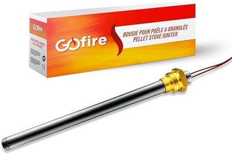 Bougie d'allumage pour poêle à granulé Générique - Compatible/adaptable PIAZZETTA/SUPERIOR/JOLLY MEC/INTERSTOVES/INVICTA/MCZ/FREEPOINT/RED/KAUSIFLAM/SKIA (150/140mm - Ø9,9mm - 280 W - écrou 3/8)