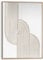 REINDERS Relief Wandbild, Strong, Wohnzimmer, Poster, Wanddeko, Room Decor, MDF, Beige, 70x50cm