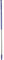 Vikan 29378 59 Aluminum Handle with Threaded Tip, 1-7/32 Diameter, Purple