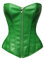 Bslingerie® Womens Faux Leather Corset Top (Green, M)