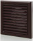 Blauberg 150 mm Brown Inline Extractor Fan Cover with Insect Screen for Kitchen Exhaust - 6 inch External Ventilation Grille for Air Vent Covers Exterior Ceiling Mounting Louvre PVC Ducting Hose