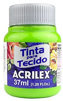 Acrilex Pintura Textil al Agua Verde Manzana 37 ml Ref. 802