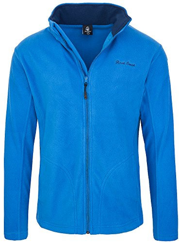 Rock Creek Herren Fleecejacke Sweatjacke Herrenjacke Übergangsjacke H-139 [Blue L]