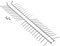 sparefixd Lower Basket Plate Rack Inserts to Fit Siemens Dishwasher