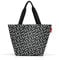 reisenthel shopper M in Signature Schwarz – Geräumige Shopping Bag und edle Handtasche in einem – Aus wasserabweisendem Material
