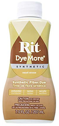 Craft County - Tinte sintético Rit más líquido para tela, amplia selección de colores, 7 onzas, Arena (Sand Stone)