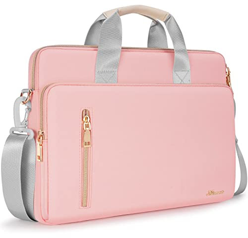 KIZUNA Laptoptasche 15.6 Zoll Notebook Tasche Laptop 15 Für MacBook Pro 16 M2/16 Lenovo IdeaPad 5 Pro & Pro 5i/Flex 5 & 5i/IdeaPad 3i & Slim 3i/Legion Pro 5//HP/Huawei/Dell Hülle Sleeve Bag,Rosa