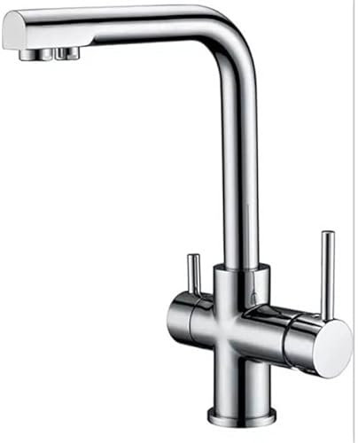 MICE - Grifo de cocina, monomando de fregadero con sistema osmosis - Mezclador Grifo de Cocina para Osmosis con 2 vias - Serie Marsella Cromo - GOS004