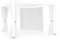 Decor Space Set 4 Teli laterali con zanzariera per pergola Bioclimatica (3 x 4 mt, Bianco)