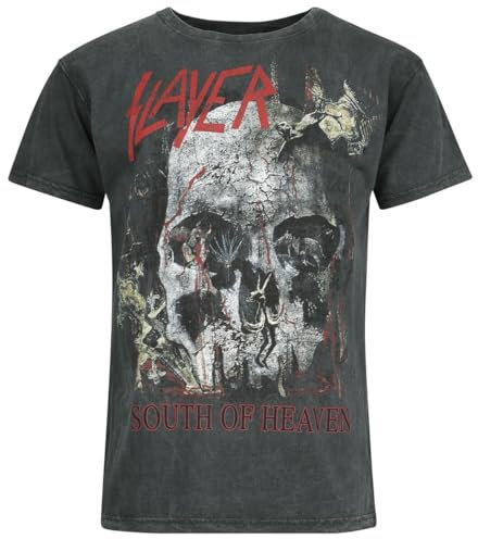 Slayer South of Heaven Männer T-Shirt anthrazit XL 100% Baumwolle Band-Merch, Bands