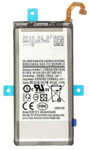 C D R Ricambio batteria A8 2018 compatibile con Samsung EB-BA530ABE, Capacità 3000 mAh per Samsung Galaxy A8 2018 A530F