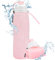 OdiuK Faltbare Trinkflasche Silikon Wasserflasche mit Filter 500ml Fahrrad Trinkflasche, Soft Flask Wasserflasche BPA-Frei Sportflasche für Fahrrad Wandern Fitness Camping (Rosa)