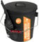 BLACK OAK Ascheeimer Stromboli 20L – schwarz mit Deckel & Schaufel - Bügel Silber - groß 20 Liter Stahl feuerfest verzinkt & pulverbeschichtet Asche & Kohle Eimer Zubehör Kamin Kachelofen Holzofen