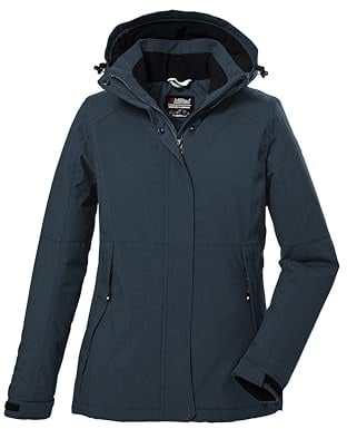 Killtec Damen Kow 37 Wmn Jckt Funktionsjacke/Outdoorjacke mit abzippbarer Kapuze (1er Pack)