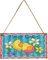 Happy Ostern Willkommensschild Hase Bunte Eier Ostern Türschild Frohe Ostern Türhänger Hase Türhänger Ostertürschild Dekor Ostern Schild Frühling Tischdeko