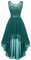 Berylove Abendkleid Damen Lang Glitzer Kleid Lang Curvy Kleider Damen Festkleid A Linie Kleid Konfirmation Kleid Swing Kleid Cocktailkleid BLP7035XP PeacockGreen XS
