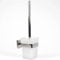 Pebble Grey™ Manhattan Wall Mounted Toilet Brush & Holder for Bathroom, Industrial Style Toilet Cleaner Brush, Contemporary Design, Anti-Rust, Wall Mounted with Screws (Chrome)