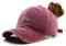 YULOONG Damen Pferdeschwanz Baseball Cap Mountain Peak Stickerei Baseball Cap Retro Gewaschene Baumwolle Hut Sonnenschutz Cap Einstellbare Tennis Golf Sport Cap Rot
