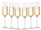 Set of 6 Elegant 6.9 Ounce Glass Champagne Flutes for Birthdays Weddings Christmas Clear Champagne Glasses Perfect for Celebrations and Toasts Durable and Stylish Champagne Glasses