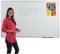 Large Magnetic Dry-Wipe Whiteboard - Steel Surface to Accept Magnetic Accesories - Wall Mounted (180 x 120 cm) - for Office, School