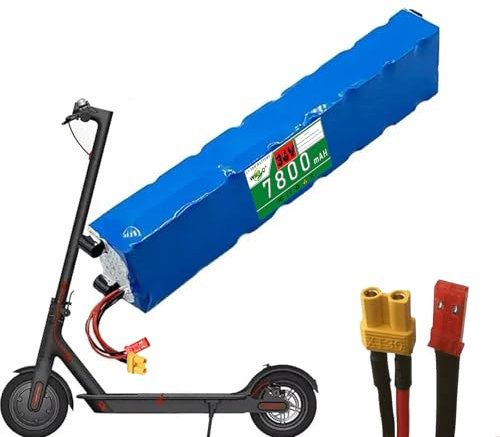 WILLQ Batteria agli ioni di litio per monopattino elettrico 36V 6Ah 7.8Ah 8.7Ah 9.6Ah, batteria ricambio ricaricabile per monopattino pieghevole per kit conversione motore 0-345W,36v7.8ah