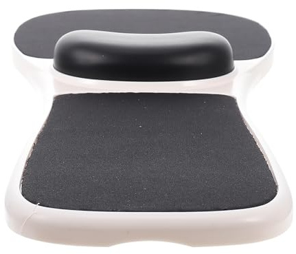 Alipis Memory Foam Wrist Rest Mouse Pad with Elbow Support, Folding Desktop Extension Board for Computer Arm Support, Black Desk Accessory for Office and Gaming Use
