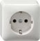 Gira 044013 Schuko Steckdose Aufputz, reinweiß