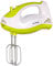 Innoliving INN-702 Sbattitore Elettrico con 4 Fruste in Acciaio Inox, 2 Fruste Standard e 2 a Spirale, 5 Velocità con Tasto Turbo, corpo Resistente in Plastica, Bianco e Verde