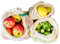 EcoYou Gemüsebeutel Bio-Baumwolle wiederverwendbar 3er Set (S,M,L) mit Gewichtsangabe Zero Waste Obstnetz & Gemüsenetz für den plastikfreien Einkauf NACHHALTIGE Einkaufsnetze + Saisonkalender