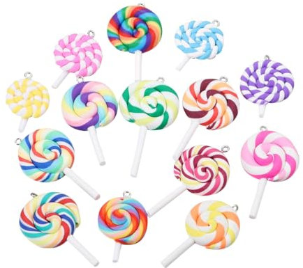 Ultnice Lollipop-Requisiten, Regenbogen-Wirbel, 36 Stück