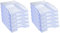 Exacompta 12310D 10er Pack Premium Briefablage Ecotray DIN A4. Ideale Briefkörbe für Ihre Organisation. Robuste und stapelbare Ablagekörbe eisblau transluzent