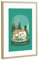 artboxONE Poster mit Rahmen Gold 30x20 cm Xmas Couple in Love von Claudia Schön - gerahmtes Poster