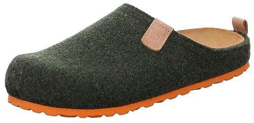Rohde Herren Pantoffeln Hausschuhe Softfilz Napoli-H 6900, Größe:41 EU, Farbe:Grün
