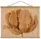 Stoffbild mit Posterleisten - Sepia Tulpe auf Holz II - 60 x 80cm Eiche