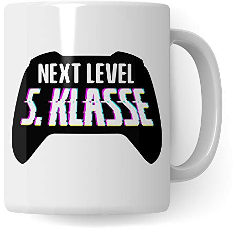 Pagma Druck 5. Klasse Tasse, Übertritt Grundschule Gymnasium Realschule Mittelschule Geschenk, Becher Geschenkidee Übergang 5. Klasse Fünftklässler, Kakaobecher Schule Schüler