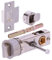 HANDLEZONE® 76mm Privacy Bullet Latch, Round Designer Mortice Latch, Catch for Internal Timber Doors - Satin Nickel - 57mm Backset
