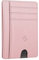 FINTIE Étui RFID Blocage Porte Carte de Crédit, Portefeuille en Cuir PU avec Fenêtre d'identification et Fentes pour Cartes, (Or Rose)
