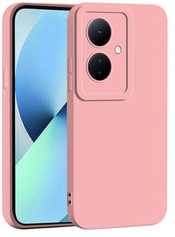 PanXCase Cover per Vivo V29 Lite 5G / Vivo Y78 5G - Custodia Silicone Sottile Morbida Leggera, Protezione Fotocamera Antiurto Antiscivolo Antigraffio Case (Rosa)