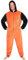 Dragon Ball Z Pigiama Intero Uomo con Cappuccio, Pile Tuta Intera - Regalo Uomo (Arancione/Nero, XXL)