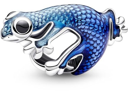 Ruaidhra Gecko Charms,Blau Anhänger,Charms Anhänger,Charms Armband,Charms für Armbänder,Bead Charms für Damen,Charms Silber,Anhänger für Armbänder,Sicherheitskette,Armband Anhänger,Moments Charms