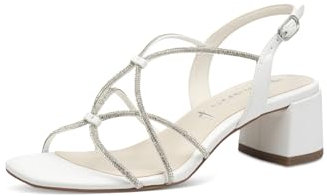 Tamaris Sandalette Damen Vegan Elegant weiß,EU 39