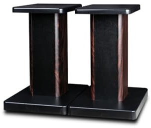Pareja de Soportes para Altavoces - 30 cm de Altura - Base Sólida Antivibración - Compatibilidad Universal con Altavoces HiFi Estéreo y Home Cinema - Pies Antideslizantes