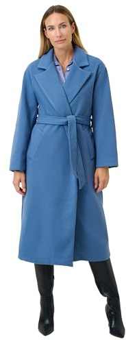 RICANO Miriam – Damen Mantel mit Auslegekragen und Gürtelverschluss, Made in Italy – Eleganter Übergangsmantel für Frühling und Herbst