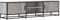 vidaXL Mobile TV Grigio Sonoma 160x35x41cm Legno Multistrato e Metallo, Supporto TV, Mobile HiFi, consolle TV, credenza TV