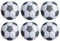 FDGGT 6 Stück Fußball-Laternen, 3D-Fußball-Dekoration, Fußball-Motto-Party-Dekoration, Hängende Finger-Laternen-Dekoration