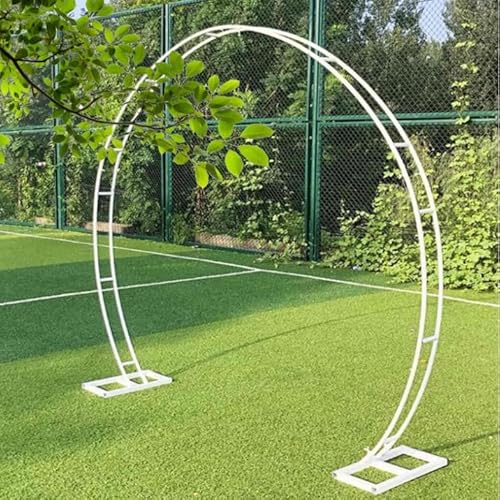 Metall-Hochzeitsbogen für Party-Dekoration, rostbeständiger Kreis, elegantes Design, perfekt für Rosengärten und Mondtor-Events, 2,8 x 3,2 m