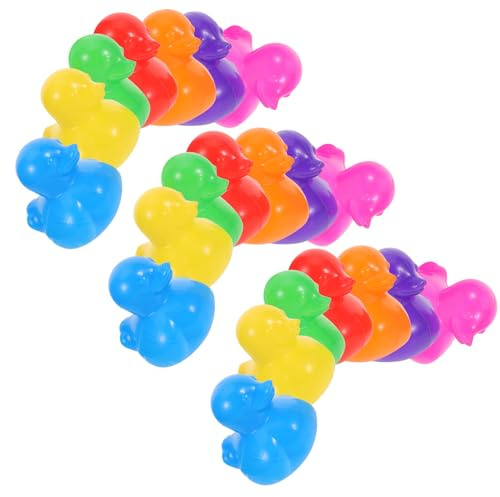 MUSISALY 70 Stück Duschspielzeug aus Leichtem Kunststoff mit Entenform für Indoor Bällebad und Poolspielzeug Schwimmend für Kleinkinder und Kinder